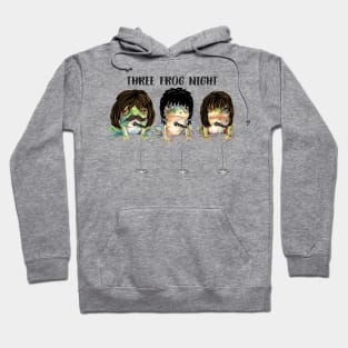 Funny Music Three Frog Night Hoodie